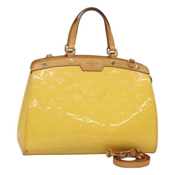 LOUIS VUITTON Monogram Vernis Blair MM Hand Bag Citrin M90108 - Picture 1 of 16